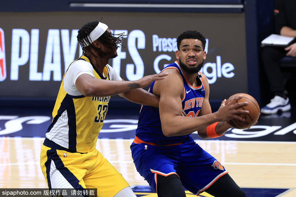 唐斯24+15布伦森23分 尼克斯逆转步行者总分1-2